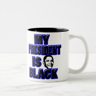 Obama-Tasse (blau) Zweifarbige Tasse