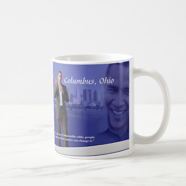 OBAMA-Tasse Columbus, Ohio Tasse (Rechts)