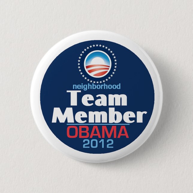 Obama-Teammitglied Button (Vorderseite)