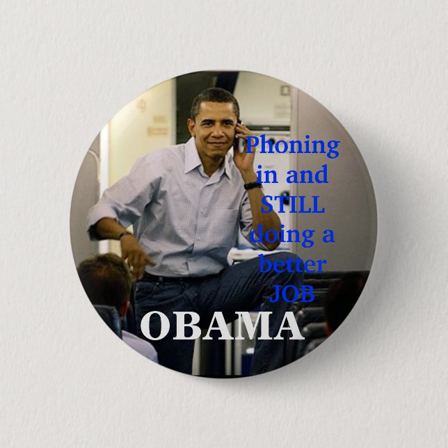 Obama-Telefon, OBAMA, Button (Vorderseite)
