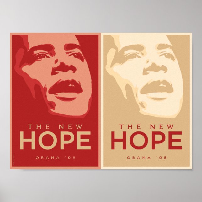 Obama - The New Hope Red & Tan Poster (Vorne)