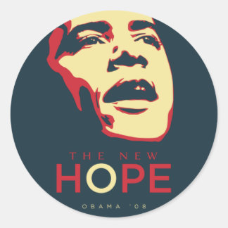 obama_the_new_hope_redblue_1024px runder aufkleber