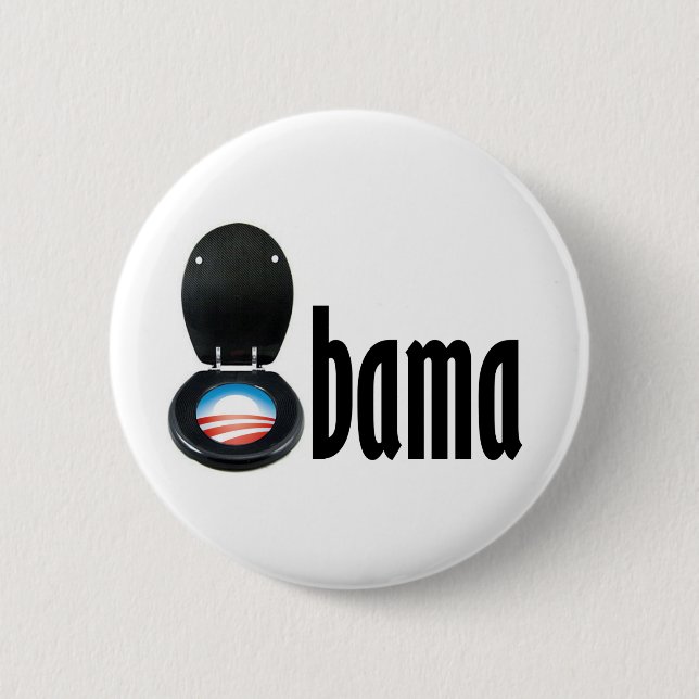 Obama (Toilette) Button (Vorderseite)