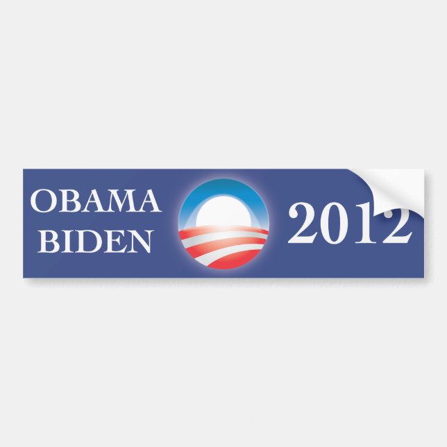 Obama- u. BidenAutoaufkleber 2012 Autoaufkleber (Vorne)