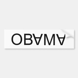 OBAMA umgedreht unten unten! Autoaufkleber