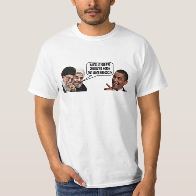 OBAMA und Chamenei T-Shirt (Vorderseite)