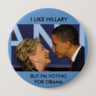 OBAMA UND HILLARY BUTTON