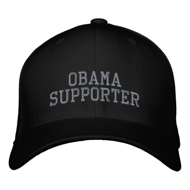 OBAMA-UNTERSTÜTZER BESTICKTE KAPPE (Vorderseite)