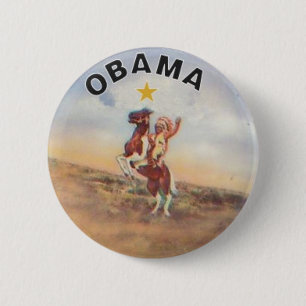 Obama-/Ureinwohner-Knopf Button