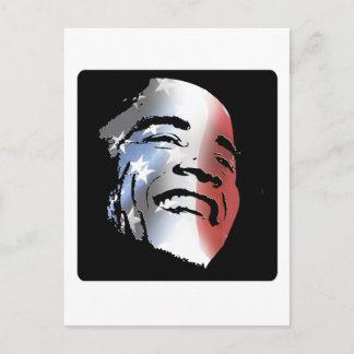 Obama: US Flagge Postkarte