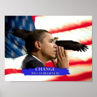 Obama-Veränderung Poster