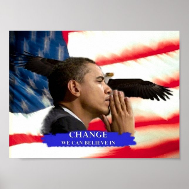 Obama-Veränderung Poster (Vorne)