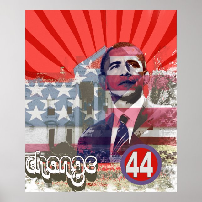 Obama-Veränderung Poster (Vorne)