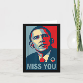 Obama verpasst Ihr politisches Shirt Karte
