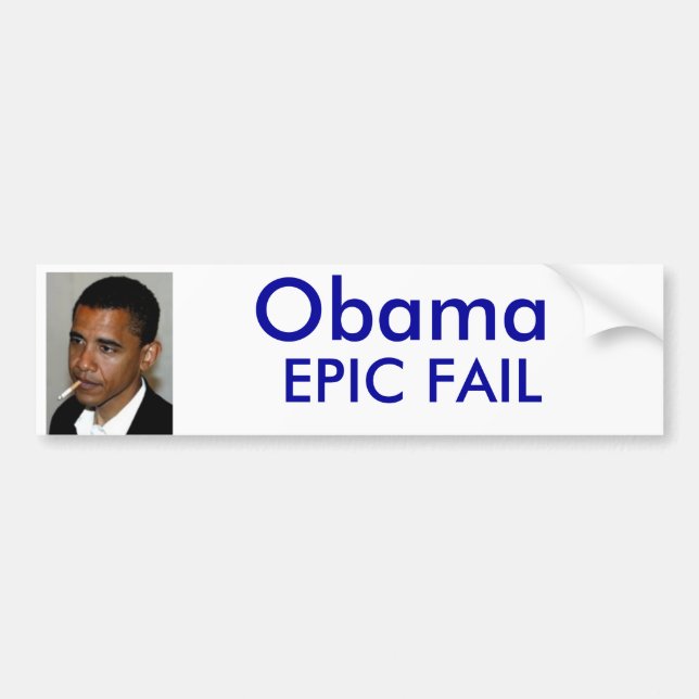 Obama versagen autoaufkleber (Vorne)