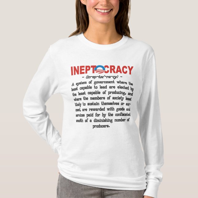 Obama-Verwaltung Ineptocracy T - Shirts u. Hüte (Vorderseite)
