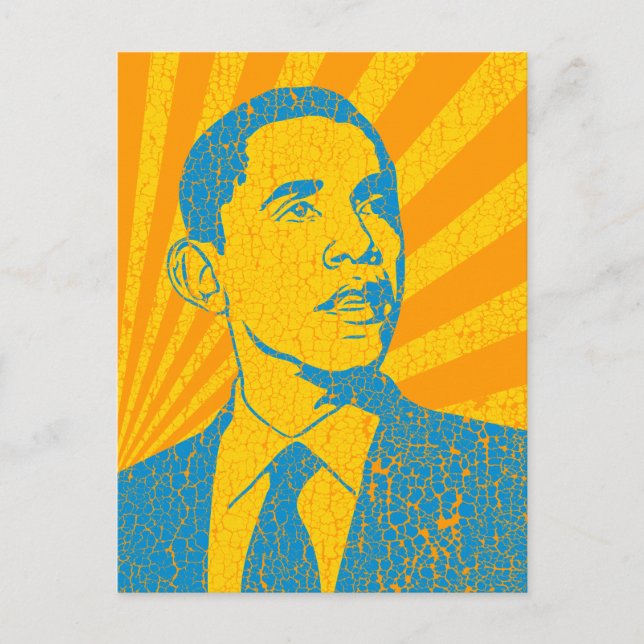 Obama Vintag Postkarte (Vorderseite)