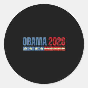 Obama Vintag Präsident 2028 Obama _10 Runder Aufkleber