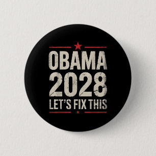 Obama Vintag Präsident 2028 Obama _13 Button