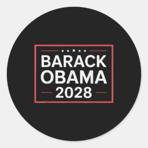 Obama Vintag Präsident 2028 Obama _19 Runder Aufkleber