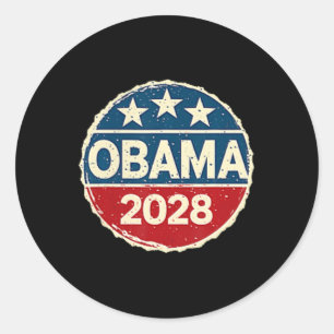Obama Vintag Präsident 2028 Obama 1 Runder Aufkleber