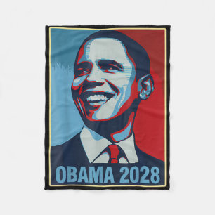 Obama Vintag Präsident 2028 Obama _27 Fleecedecke