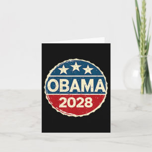 Obama Vintag Präsident 2028 Obama _30 Karte