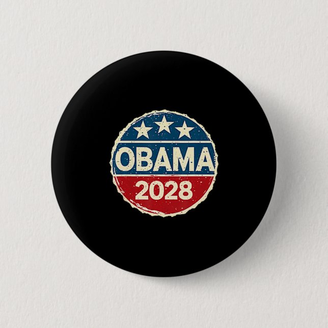 Obama Vintag Präsident 2028 Obama _42 Button (Vorderseite)