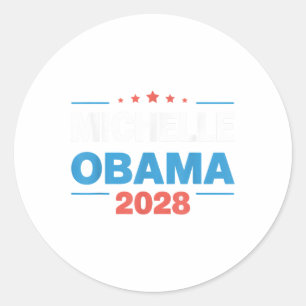 Obama Vintag Präsident 2028 Obama Runder Aufkleber