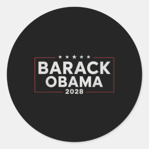 Obama Vintag Präsident 2028 Obama Runder Aufkleber