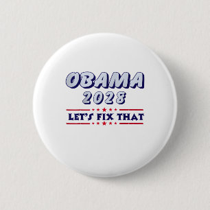 Obama Vintag Retro Patriotic 2028 politische Prote Button
