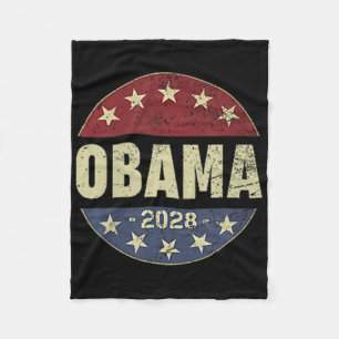 Obama Vintag Retro Patriotic 2028 politische Prote Fleecedecke