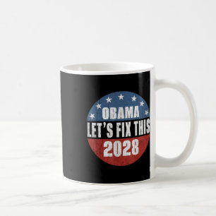 Obama Vintag Retro Patriotic 2028 politische Prote Kaffeetasse