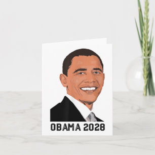 Obama Vintag Retro Patriotic 2028 politische Prote Karte