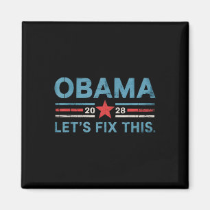 Obama Vintag Retro Patriotic 2028 politische Prote Magnet