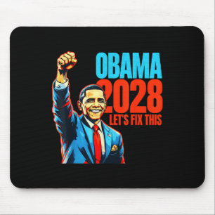 Obama Vintag Retro Patriotic 2028 politische Prote Mousepad