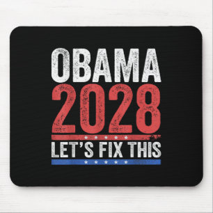 Obama Vintag Retro Patriotic 2028 politische Prote Mousepad