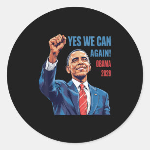 Obama Vintag Retro Patriotic 2028 politische Prote Runder Aufkleber