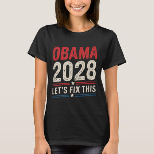 Obama Vintag Retro Patriotic 2028 politische Prote T-Shirt