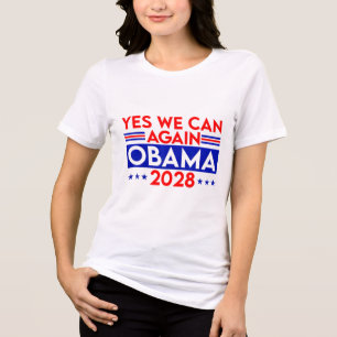 Obama Vintag Retro Patriotic 2028 politische Prote Tri-Blend Shirt