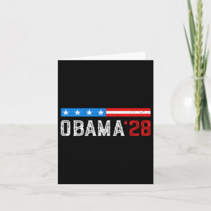 Obama Vintage Flag Retro Patriotic 2028 Politik Karte