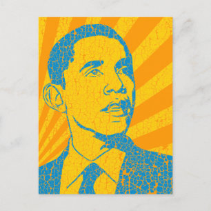Obama Vintage Postkarte