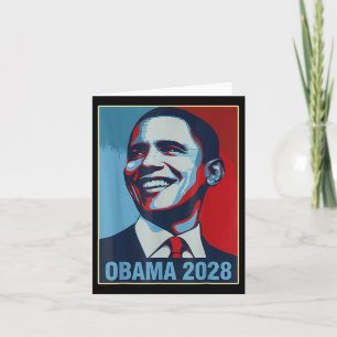 Obama Vintage Präsident 2028 Obama _27 Karte