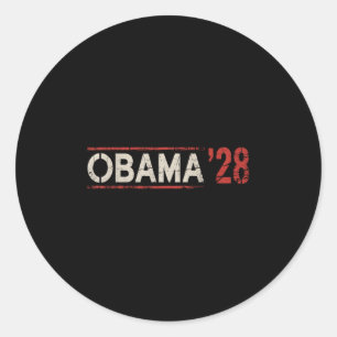 Obama Vintage Präsident 2028 Obama _35 Runder Aufkleber