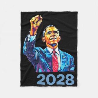 Obama Vintage Präsident 2028 Obama Fleecedecke