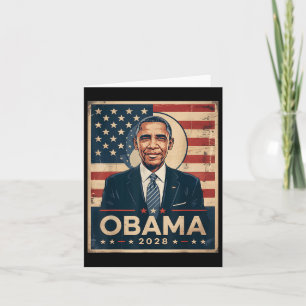 Obama Vintage Präsident 2028 Obama _  Karte