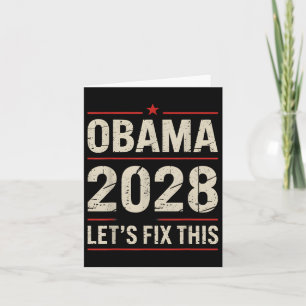 Obama Vintage Präsident 2028 Obama _ Karte