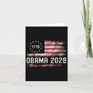 Obama Vintage Präsident 2028 Obama Retro-Flagge Am Karte
