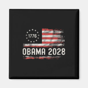Obama Vintage Präsident 2028 Obama Retro Flagge Am Magnet