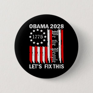 Obama Vintage Retro Patriotisch 2028 Politische Pr Button
